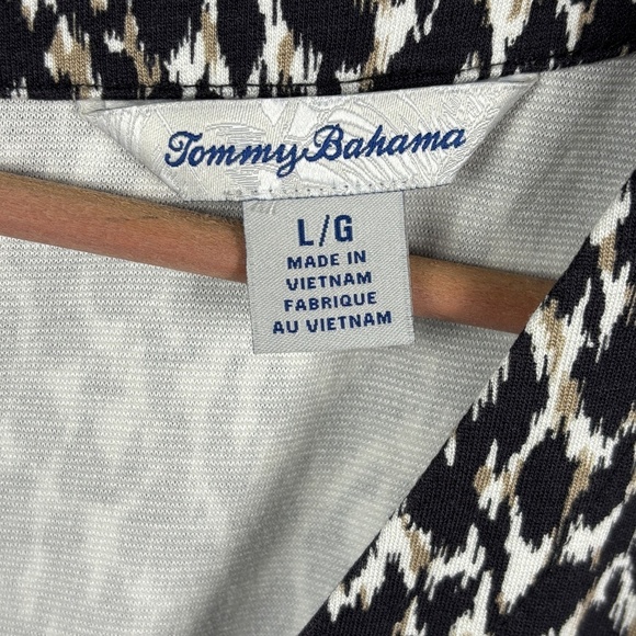Tommy Bahama Women's Short Sleeve Midi Dress Sz L A-line Stretch Comfort Resort - Picture 5 of 10